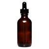 REGENT AMBER GLASS BOTTLE WITH BLACK PLASTIC DROPPER LID 4 PIECE, 60ML (37MM DIAX115MM)