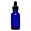 REGENT BLUE GLASS BOTTLES WITH DROPPER LIDS 4PK, 30ML