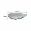 REGENT LEAF PLATTER BUBBLE GLASS - MEDIUM
