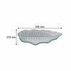 REGENT LEAF PLATTER BUBBLE GLASS - MEDIUM