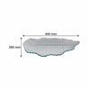 REGENT LEAF PLATTER BUBBLE GLASS - LARGE