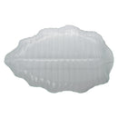 REGENT LEAF PLATTER BUBBLE GLASS - LARGE, (460X280X45MM)