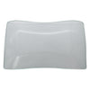 REGENT WAVY RECTANGULAR PLATTER BUBBLE GLASS - MEDIUM, (345X245MM)