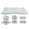 REGENT WAVY RECTANGULAR PLATTER BUBBLE GLASS - LARGE