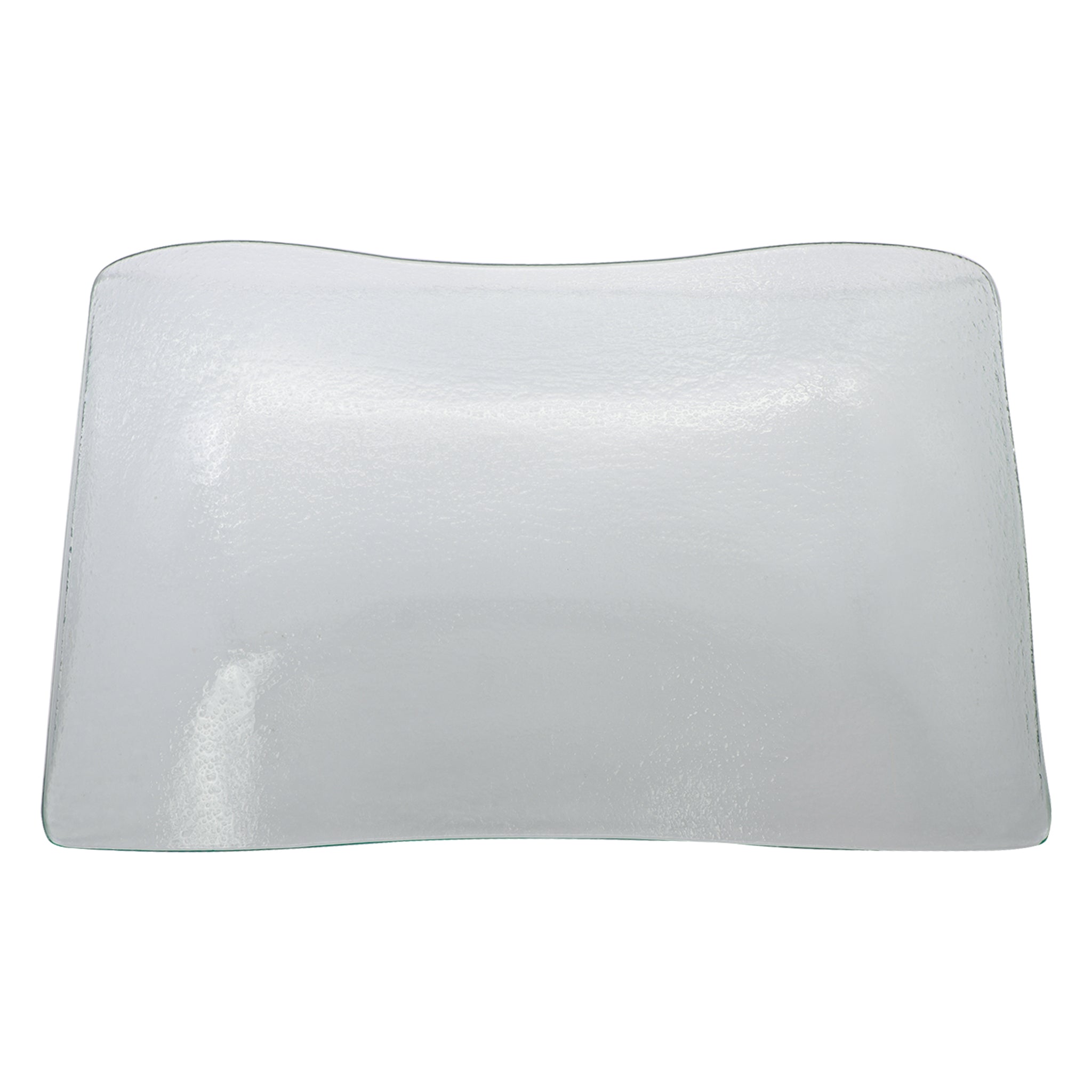 REGENT WAVY RECTANGULAR PLATTER BUBBLE GLASS - LARGE
