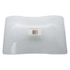 REGENT WAVY RECTANGULAR PLATTER BUBBLE GLASS - LARGE