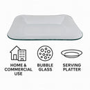 REGENT RECTANGULAR PLATTER BUBBLE GLASS - MEDIUM