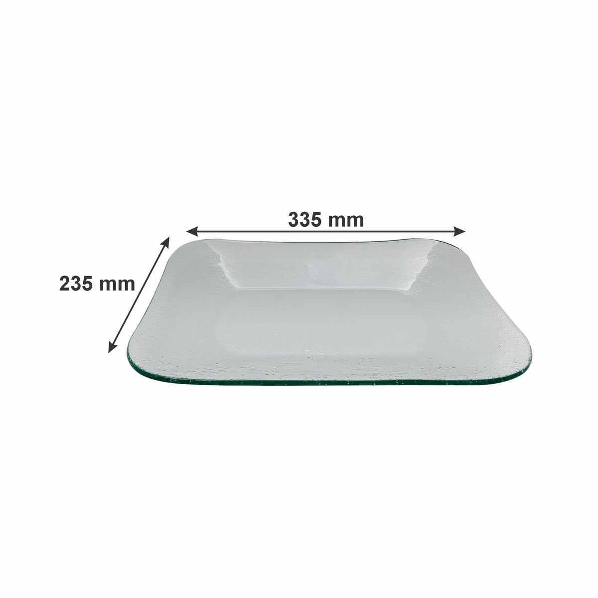 REGENT RECTANGULAR PLATTER BUBBLE GLASS - MEDIUM