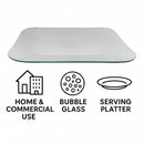 REGENT RECTANGULAR PLATTER BUBBLE GLASS - LARGE