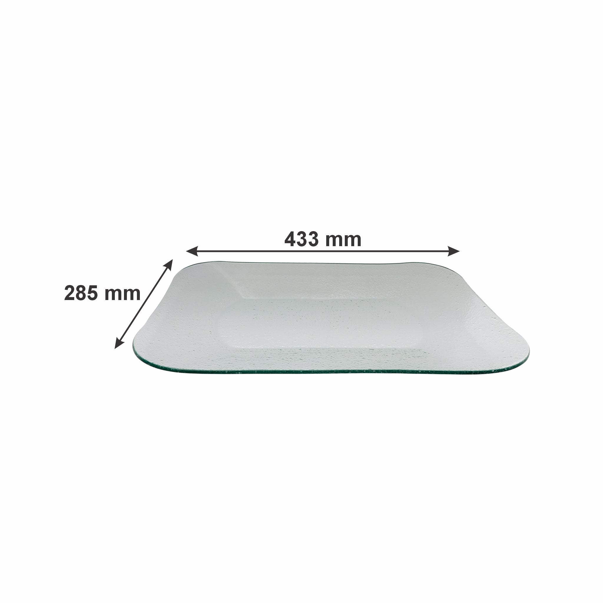 REGENT RECTANGULAR PLATTER BUBBLE GLASS - LARGE