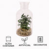 REGENT ARTIFICIAL SUCCULENT IN A CLEAR GLASS BOTTLE