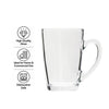 REGENT BULLET SHAPE GLASS MUG, 225ML