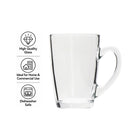 REGENT BULLET SHAPE GLASS MUG, 225ML