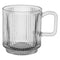 REGENT GLASS RIBBED MUG, 340ML (95X87MM DIA)