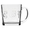 REGENT `COFFEE`EMBOSSED GLASS COFFEE MUGS, (380ML) BULK