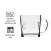 REGENT `COFFEE` EMBOSSED GLASS MUG, 380ML