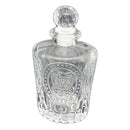 REGENT GLASS PERFUME BOTTLE TAPERED EMBOSSED WITH BALL STOPPER, 140ML (70MM DIAX130MM)
