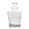 REGENT GLASS PERFUME BOTTLE TAPERED EMBOSSED WITH BALL STOPPER, 140ML