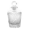 REGENT GLASS PERFUME BOTTLE TAPERED EMBOSSED WITH BALL STOPPER, 140ML