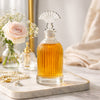 REGENT GLASS PERFUME RIBBED BOTTLE WITH SHELL STOPPER, 200ML