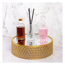 REGENT GLASS PERFUME RIBBED BOTTLE WITH SHELL STOPPER, 200ML