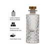 REGENT GLASS PERFUME BOTTLE LATTICE PATTERN WITH ROSE GOLD PLASTIC STOPPER, 150ML