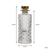 REGENT GLASS PERFUME BOTTLE LATTICE PATTERN WITH ROSE GOLD PLASTIC STOPPER, 150ML