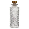 REGENT GLASS PERFUME BOTTLE LATTICE PATTERN WITH ROSE GOLD PLASTIC STOPPER, 150ML