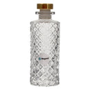 REGENT GLASS LATTICE PATTERN PERFUME BOTTLE WITH ROSE GOLD PLASTIC STOPPER, 150ML (52MM DIAX145MM)