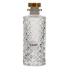 REGENT GLASS LATTICE PATTERN PERFUME BOTTLE WITH ROSE GOLD PLASTIC STOPPER, 150ML (52MM DIAX145MM)