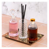 REGENT GLASS PERFUME BOTTLE LATTICE PATTERN WITH ROSE GOLD PLASTIC STOPPER, 150ML