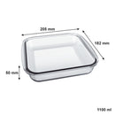 MARINEX SQUARE ROASTER, 1.1LT (205X182X50MM)
