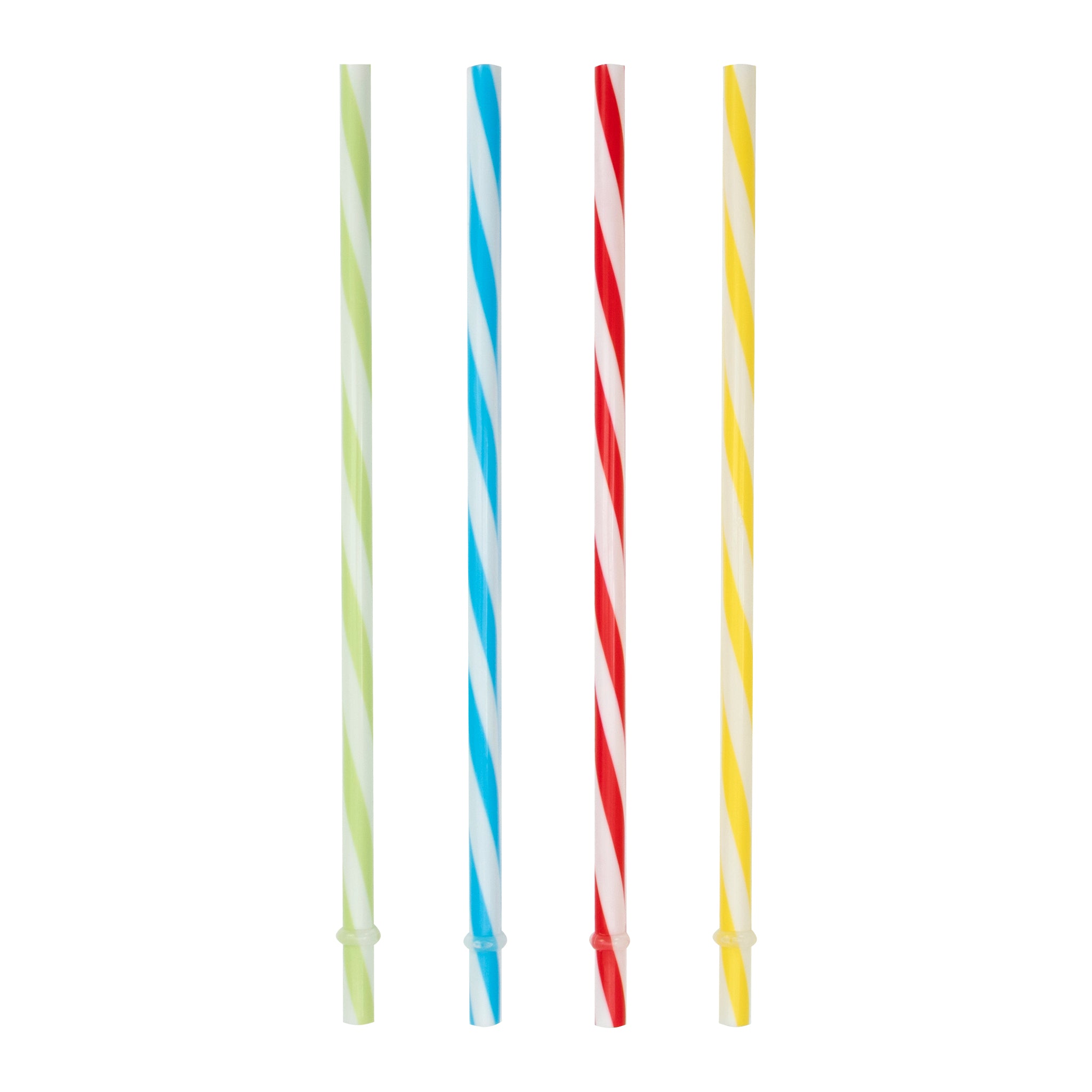 REGENT REUSABLE PLASTIC STRAWS 7.5MM ASSORTED COLOURS, 20PK
