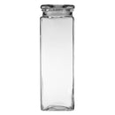 REGENT SLIM SQUARE GLASS JAR WITH GLASS LID, 2.3LT (315X100X100MM)