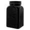 REGENT BLACK RIBBED SQUARE GLASS CANISTERS (TEA|COFFEE|SUGAR) 3 PCE SET, 1.2LT
