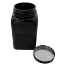 REGENT BLACK RIBBED SQUARE GLASS CANISTERS (TEA|COFFEE|SUGAR) 3 PCE SET, 1.2LT