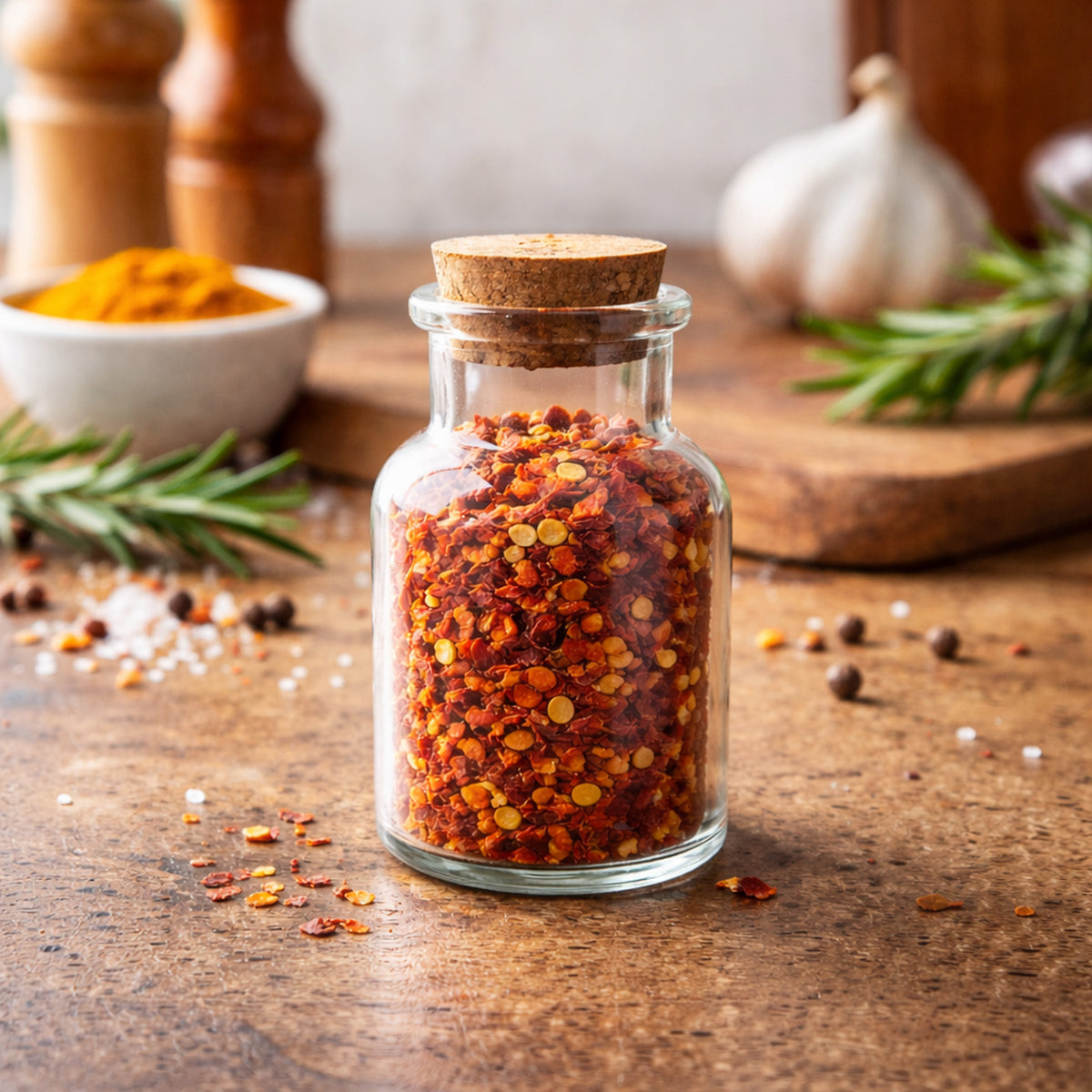 REGENT GLASS BOTTLE WITH CORK LID, 150ML