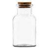 REGENT GLASS BOTTLE WITH CORK LID, 150ML