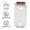 REGENT ROUND HERMETIC GLASS CANISTER WITH CLIP-SEAL METAL LID, 2L