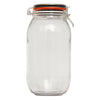 REGENT ROUND HERMETIC GLASS CANISTER WITH CLIP-SEAL METAL LID, 2LT (250X125MM DIA)