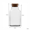 REGENT GLASS BOTTLE WITH CORK LID, 260ML