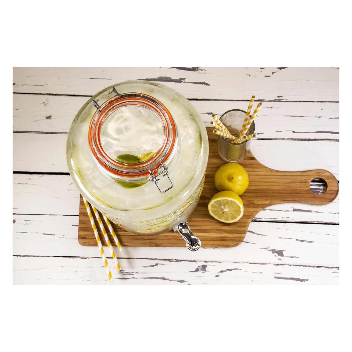 CONSOL BEVERAGE DISPENSER WITH CLIP-TOP LID, 7.6L