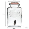 CONSOL BEVERAGE DISPENSER WITH CLIP-TOP LID, 7.6LT (340X200MM)