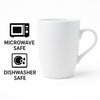 REGENT WHITE BULLET SHAPE COFFEE MUGS 4PK, 330ML