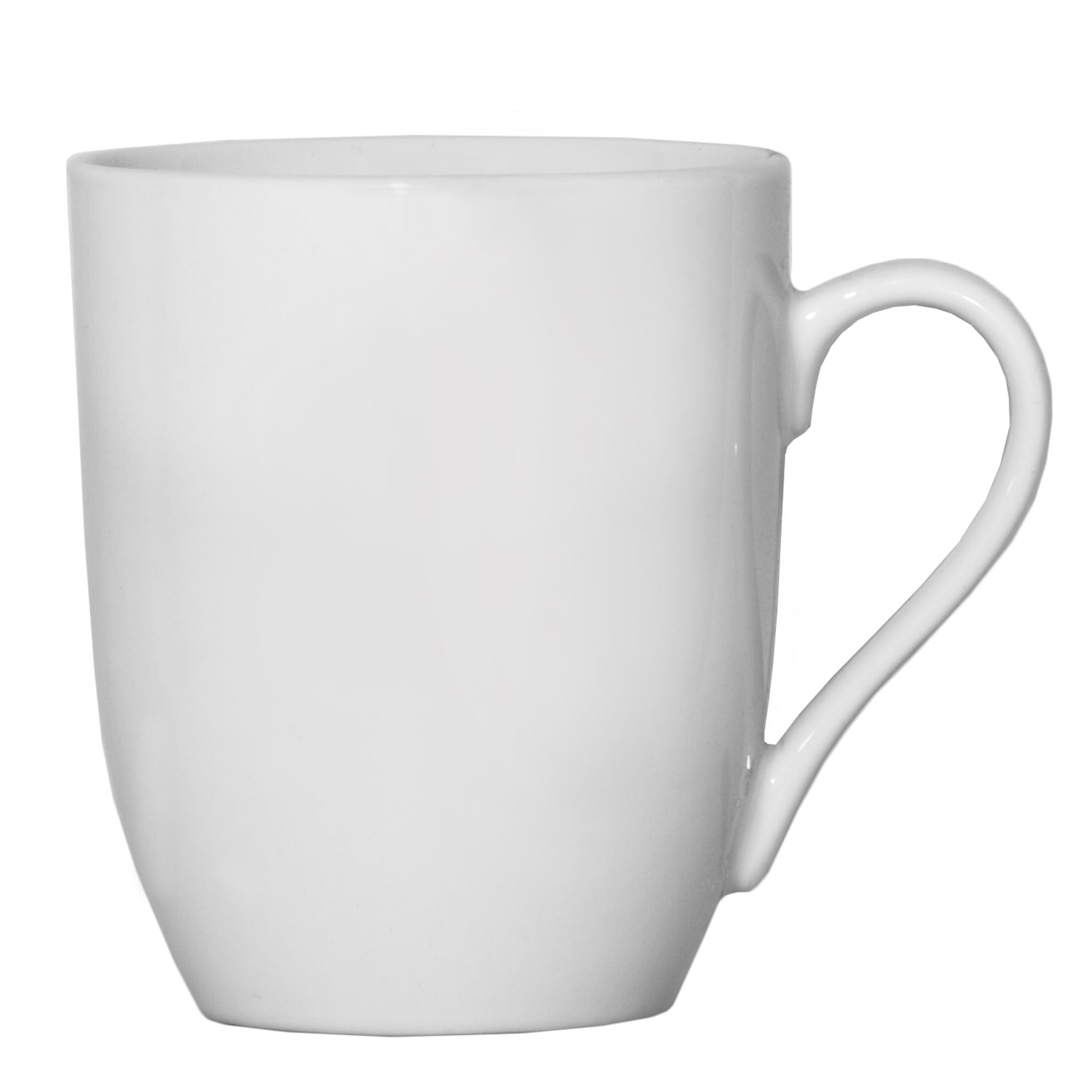 REGENT WHITE BULLET SHAPE COFFEE MUGS 4PK, 330ML