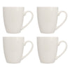 REGENT WHITE BULLET SHAPE COFFEE MUGS 4PK, 370ML