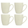 REGENT WHITE BULLET SHAPE COFFEE MUGS 4PK, 370ML