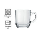 REGENT GLASS STACKABLE COFFEE MUG 4PK, 300ML
