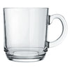 REGENT STACKABLE GLASS COFFEE MUGS 4PK, 300ML