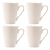 REGENT WHITE V-SHAPE COFFEE MUGS 4PK, 320ML